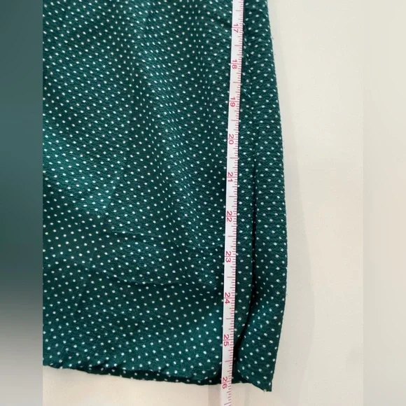 Monteau Polka Dot Tie Front Coquette Western Dress Size Large Boho Soft Girl - Picture 9 of 9